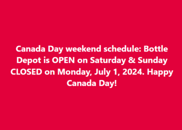 Canada Day Schedule